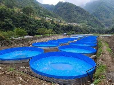 安康市推广陆基高位圆池养殖新技术促进生态渔业发展